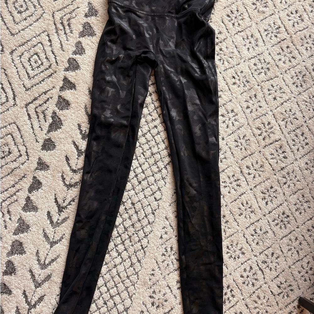 SPANX Shiny Black Leggings